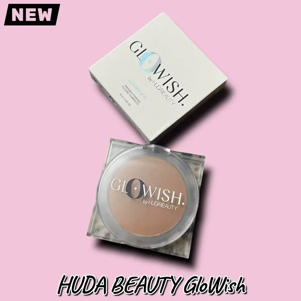 New NIB HUDA BEAUTY GloWish Luminous Pressed Powder – Shade 07 Tan Light